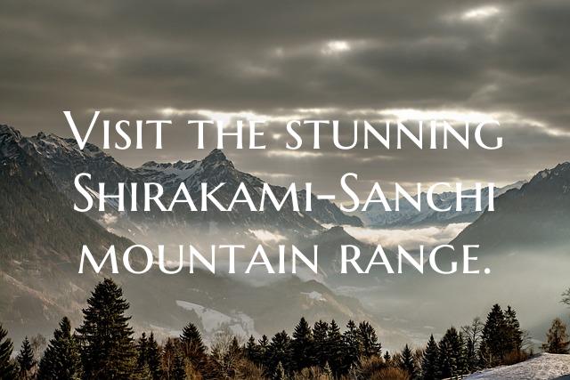 Visit the stunning Shirakami-Sanchi mountain range.